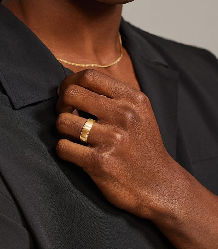 Classic male engagement ring gift