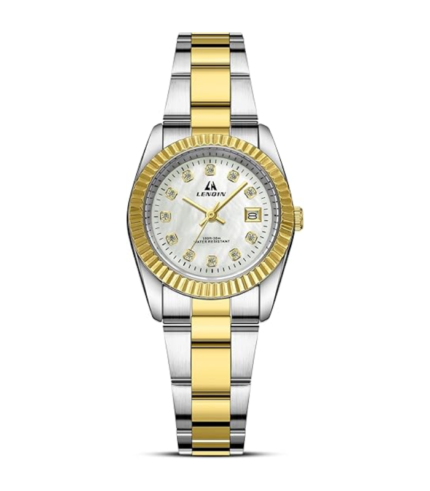 Women’s Stainless Steel Analog Quartz Watch Waterproof Wristwatch